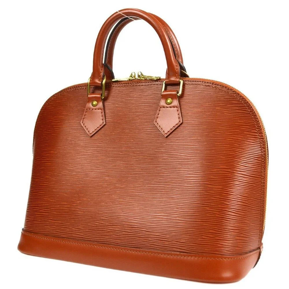 Louis Vuitton Alma Handbag Purse Brown